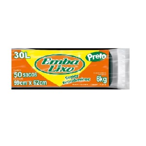 SACO DE LIXO EMBALIXO 30L 59X62CM 50UN