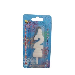 VELA ANIVERSÁRIO N 2 - BRANCA