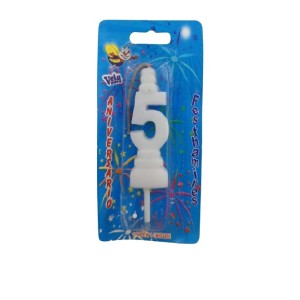 VELA ANIVERSÁRIO N 5 - BRANCA