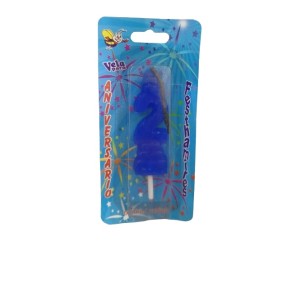 VELA ANIVERSÁRIO N 2 - AZUL