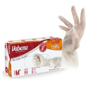 LUVA VINIL VABENE 100UN - TAM M