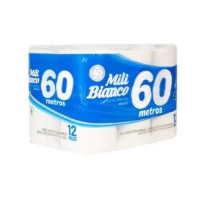 PAPEL HIGIENICO MILI FS 60M 12R