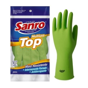 LUVA BORRACHA SANRO TOP M
