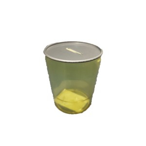 COFRE PLÁSTICO DE COPO TRANSPARENTE