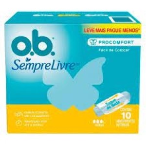 ABSORV INT O.B SEMPRE LIVRE MEDIO 10UN