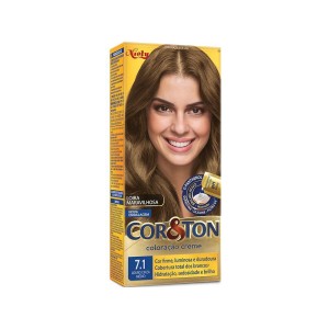 TINTURA CREME COR E TON LOUR CINZ MED 7.1