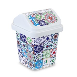 LIXEIRA DECORADA AZULEJOS 3L