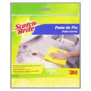 PANO AMARELO SCOTCH BRITE 40X38 - 2UN