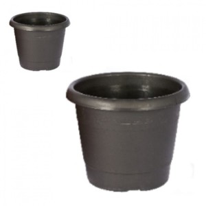 VASO VB 18 PRETO C/ BORDA